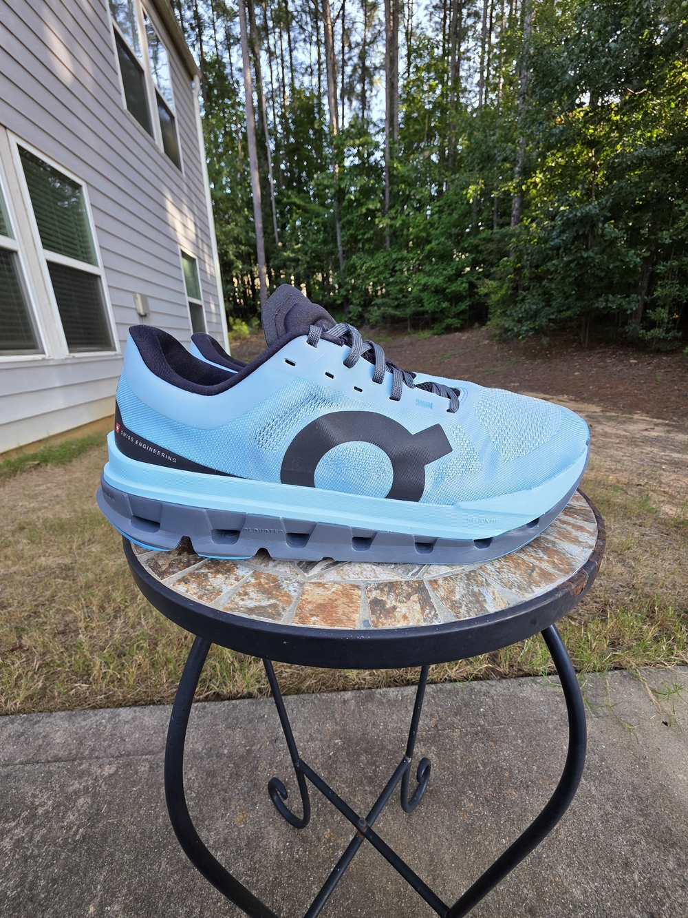 On Cloudflow 5 3MF10113306 Arctic/Stone Running Shoes Sneakers Men Size 9.5